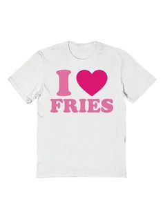 COMFY & COOL:  This is a licensed product by Blended Apparel © Copyright 2024. Made of great-quality materials that are durable, comfortable, and easy to care for. Whether you're looking for a funny, inspirational, or pop-culture-inspired graphic tee shirt, we've got you covered.Nearly There I Love Fries Graphic Cotton Short-Sleeve T-Shirt White Casual  Short Sleeve Cotton Geometric,Heart,Letter,Slogan  Medium Stretch  Men Clothing, size features are:Bust: ,Length: ,Sleeve Length: Heart Letter, Geometric Heart, Graphic Tee Shirt, Graphic Tee Shirts, White Casual, Men Clothing, Shirt White, Sleeve Cotton, Cotton Shorts