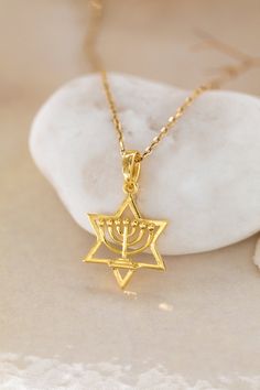 💗14K Star of David Necklace, Judaism's Iconic Symbol, David Necklace Geometry Necklace,  Gold Judaica Jewelry, Silver Star Of David Necklace💗 It's time to meet with fabulous deals in fabulous november with Bex Jewelry! If you are waiting for the right moment to buy it, now is the Time with bex jewelry. Elegance and design jewelry designs are with you in November with amazing discounts! Welcome to Bex Jewelry! Jewelry has the power to be the one little thing that makes you feel unique.🌠 I am very excited that you are browsing my design gold products. Because it is an incredible pleasure for me that you will experience the collections that I am passionate about and that we hade prepared with my jewelry dreams. All Made by hand, our product for your daily life and special occasions, it is Gold Star Of David Jewelry For Hanukkah, Star Of David Necklace, Judaica Jewelry, Minimalist Necklace Gold, Jewish Jewelry, Zierlicher Ring, Gold Statement Ring, Fancy Jewellery, Now Is The Time