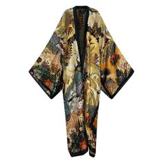 Jungle Book Kimono - Robe Kimono Unique Kimono, African Print Kimono, Moda Kimono, Plants Print, Mode Kimono, Maxi Kaftan, Fashion Forms, Floral Cardigan, Print Kimonos