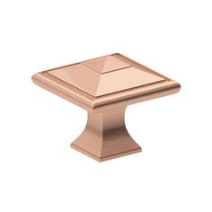 an image of a rose gold square knob