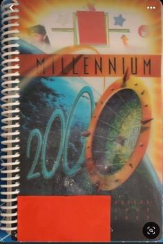 a spiral notebook with the words millennium on it