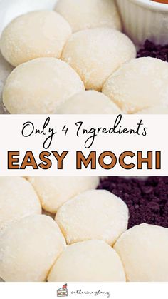 Made with just 4 ingredients, these easy mochi balls are soft, bouncy, and perfect for snacking. Read full recipe at zhangcatherine.com and create this chewy sweet treat at home!