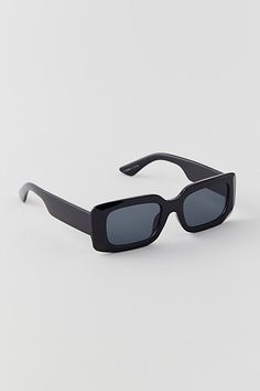 Asher rectangle sunglasses with a chunky frame & fitted with tinted lenses. UV protection. Content + Care 100% Plastic Wipe clean Imported | Asher Rectangle Sunglasses in Black, Men's at Urban Outfitters Suit And Sunglasses Men, Men’s Fashion Sunglasses, Rectangle Sunglasses Men, Glasses Men Fashion, Y2k Glasses, Model Sunglasses, Style Bundle, School Things, Men Sunglasses