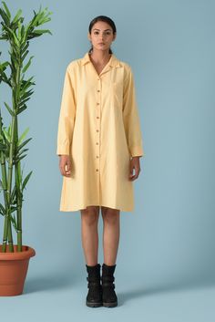 "Linen shirt dress, Long Shirt for Women, Cuban collar dress, Linen Washed Soft Shirt, Linen Kurta - Custom made by Modernmoveboutiique >DESCRIPTION< - loose and roomy - apple cut - shirt dress - made from Linen blend. The fabric is of medium weight (185 g). - the model is 172 cm high (regular XS - S) and is wearing size S. - color in the picture - EGGNOG (Please choose any other color on the right). >COLOR< NOTE - The shirt is available in 25 colors. - We found out the fabric to be Spring Cotton Shirt Dress With Spread Collar, Long Sleeve Cotton Dress With Placket, Knee-length Cotton Shirt Dress With Placket, Cotton Knee-length Shirt Dress With Placket, Long Sleeve Summer Chemise For Daywear, Spring Cotton Shirt Dress With Collared Neckline, Collared Shirt Dress With Placket, Cotton Shirt Dress With Collared Neckline, Daywear Shirt Dress With Collared Neckline