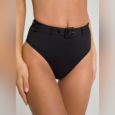 Nwt Good American Show Off Bikini Bottom In Black Size Xl Elegant High Waist Swimwear For Pool, Elegant High Waist Lined Swimwear, Chic Club Swimwear In Solid Color, Elegant Solid Color High Waist Swimwear, Elegant High Waist Swimwear For Beach, Chic High Waist Swimwear For Night Out, Chic High-waist Swimwear For Night Out, Elegant Solid Swimwear For Club, Elegant Swimwear For Club