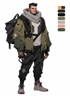 Character Design Astronaut, Cyberpunk Jacket Concept Art, Sci Fi Concept Art Character Design, Ceo Character Design, Sci Fi Hero, Cyberpunk Design Character Concept, Scifi Streetwear, Sci Fi Character Art Male, Engineer Character Design