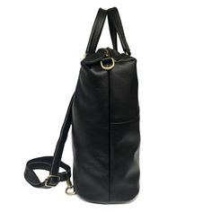 Black Backpack With Adjustable Strap For Business Trips, Versatile Leather-backed Travel Backpack, Versatile Black Backpack For Business Trips, Luxury Black Leather Backpack With Leather Lining, Luxury Leather Backpack With Large Capacity For Daily Use, Black Tote Backpack For Travel, Black Soft Leather Backpack For On-the-go, Versatile Black Business Backpack, Black Tote-style Backpack For Travel