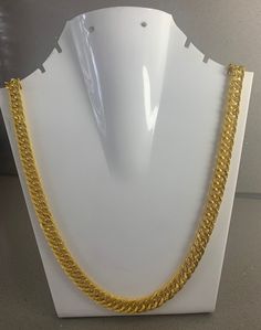 Gold Chain ( Not Real Gold ) Unisex Wight 55 =Grams Length 30cm( 12 Inches ) Width 1 cm Can be Used party, wedding, Bridal   Daily Use Design No 3 =Chain( Length =37cm) (Wight =105 Grams )( Width =10mm) Bracelet =(Wight 27 Grams )( Length =20cm  ) (Width=10mm ) 10 Grams Gold Chain Design, Silver Cuban Chain, Gold Necklace For Men, Creative Gifts For Boyfriend, Gold Chain Design, Hand Bracelet, Bracelet Chain, Cuban Chain, Real Gold