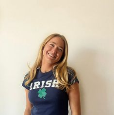 ST Patricks Day Inspired Navy Blue Baby tee with Irish and a green clover printed Green Clover, Irish Saints, St Paddys, Cherry Hill, St. Patricks Day, Clover Green, St Paddys Day, St Paddy, Paddys Day