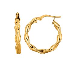 ER1263.jpg Pure Gold Jewellery, 14k Gold Hoop Earrings, Twisted Hoop Earrings, Gold Jewelry Earrings, Yellow Gold Jewelry, Diamond Hoop Earrings, Yellow Gold Earring, Jewelry Earrings Hoops, Gold Hoop Earrings