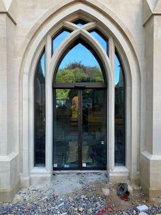 Glass windows to Exeter Cathedral's cloister shaped arches. Exeter Cathedral, Broken Windows, The Cloisters, Broken Glass, Exeter, Glass Window, Windows And Doors, 19th Century, This Is Us