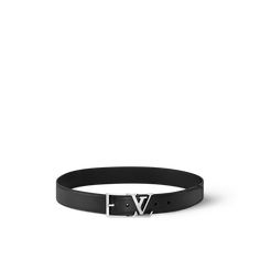 LOUIS VUITTON® - Lv Skyline 35mm Belt - Black Lv Logo, Louis Vuitton Official Website, Belt Men, Shop Accessories, Elegant Shoes, Louis Vuitton Official, Belt Black, Leather Silver, Capsule Collection