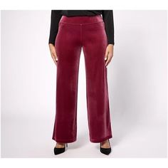 Belle By Kim Gravel Velvet Palazzo Pant Port Wine Womens Petite Plus Size 18 Features: Pull-On Style Elastic Waistband Rise: Slightly Below The Waist Fit: Semi-Fitted; Follows The Lines Of The Body With Added Wearing Ease Leg Shape: Wide Leg; Widens Fashionably From Thigh To Leg Opening Knit Velour Inseam: Petite Missy/Plus Inseam 28" Size: Womens 18 Condition: New Without Tags Ladies Straight Wide Leg Career Office Academia Office Saturday Sunday Travel Vacation Summer Spring Everyday Comfortab High Waist Burgundy Wide Leg Pants For Fall, Burgundy High Waist Wide Leg Pants For Fall, Non-stretch High Waist Burgundy Pants, Stretch Wide Leg Burgundy Pants, Stretch Burgundy Wide Leg Pants, Burgundy Stretch Wide Leg Pants, Elegant Burgundy Wide Leg Pants, Winter Burgundy Stretch Bottoms, Elegant High Waist Burgundy Bottoms