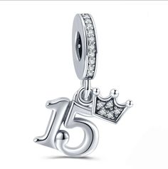 Birthday charms 925 silver 🤍 15th birthday gift  Create your own unique charm bracelet with the array of charms available in my shop  All our charms are compatible with pandora charm bracelet 🌸 As always thanks for viewing  Sent via royal mail Silver Charms Stamped 925 For Anniversary, White Charm Bracelet For Birthday, Anniversary Silver Charms Stamped 925, Anniversary 925 Stamped Silver Charms, Sterling Silver White Charm Bracelet For Birthday, Silver Charm Bracelet For Anniversary, Silver Dangling Charms For Mother's Day, Mother's Day Silver Dangling Charms, Elegant Charm Bracelet For Birthday With Charms