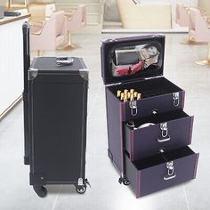 ad eBay - 3-Tier Rolling Makeup Case Cosmetic Trolley Travel Nail Polish Storage Organizer - Buy Now, click the link (eBay) Case Tattoo, Makeup Cart, Cosmetics Organizer, Tool Trolley, Rolling Makeup Case, Nail Makeup, Nail Polish Storage, Luggage Case, Makeup Tool