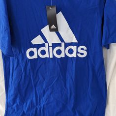 Adidas Royal Blue Tshirt Nwt Never Worn Medium Short Sleeve Note: Smoke Free Home But I Do Have Pets. I Do My Best To Make Sure My Items Are Pet Hair Free But No Guarantees. Recommend Washing Before Wearing. Blue Adidas T-shirt With Logo, Blue Sporty Adidas Logo T-shirt, Sporty Blue Adidas Logo T-shirt, Sporty Adidas Blue T-shirt, Blue Adidas Logo Top For Sports, Blue Adidas Logo Sports Top, Sports Shirt With Blue Logo Print, Blue Adidas Logo Cotton Top, Blue Cotton Adidas Logo Tops