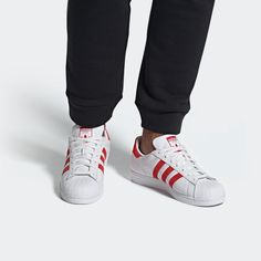 Adidas Superstar White Red EF9237 Nmd R1, Adidas Gazelle Sneaker, Adidas Samba Sneakers, Fashion Performance, Stylish Sneakers, Perfect Pair, Adidas Sneakers, Your Perfect, Black And Grey