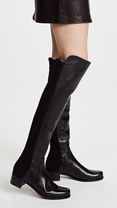 Stuart Weitzman Reserve Tall Boots | SHOPBOP SAVE UP TO 50% NEW TO SALE Stuart Weitzman Boots Outfit, Psychobilly Fashion, Stuart Weitzman Wedges, Over The Knee Boot Outfit, Knee Boots Outfit, Stuart Weitzman Boots, Black Boots Tall, Fall Capsule Wardrobe, Stylish Boots