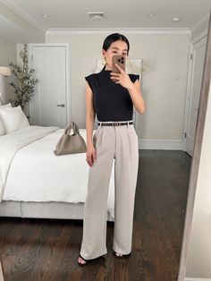 Shopping & Saving on Designer goods in Europe (& VAT refund tips) - Extra Petite Petite Capsule Wardrobe, Amazon Bodysuit, Internship Outfit, Outfit Petite, Laid Back Outfits, Work Outfit Ideas, Extra Petite, Trouser Outfit, Business Chic