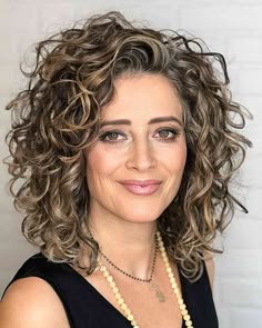 62 Best Medium-Length Haircuts for Women Over 40 Medium Length Curly Haircuts, Natural Curly Hair Cuts, Medium Length Curly Hair, Bobs For Thin Hair, Medium Curly, Thick Curly Hair, Medium Curly Hair Styles, Haircuts For Curly Hair, Haircuts For Medium Hair