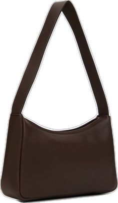 Modern Brown Evening Shoulder Bag, Classic Satchel Baguette Bag With Single Shoulder Strap, Formal Brown Shoulder Bag, Formal Brown Saddle Shoulder Bag, Brown Baguette Bag With Adjustable Strap For Office, Brown Office Baguette Tote Bag, Brown Rectangular Hobo Bag For Business, Classic Brown Baguette Bag, Classic Brown Everyday Baguette Bag