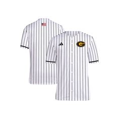 Show your love for your squad in this Grambling Tigers replica baseball jersey from adidas. It's designed just like the ones your favorite players wear on the field, so you can feel like part of the team whether you're cheering from the bleachers or taking a stroll around campus. Grambling Tigers colors and official graphics provide the finishing touch.Show your love for your squad in this Grambling Tigers replica baseball jersey from adidas. It's designed just like the ones your favorite player Collegiate Baseball Jersey With Team Name, Collegiate Baseball Jersey With Team Name And Baseball Collar, Team-colored College Jersey With Three Stripes, College Jersey In Team Colors With Three Stripes, College Jersey With Team Colors And Three Stripes, Team-colored Three Stripes Jersey For College, Collegiate Jersey With Team Logo And Baseball Collar, Sports Jersey With Three Stripes And Baseball Collar, Collegiate Jersey With Baseball Collar In Cotton