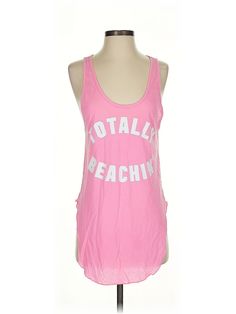 Victoria's Secret Pink Tank Top Size: X-Small Pink Tops - used. 58% COTTON, 42% POLYESTER, Halter, | Victoria's Secret Pink Tank Top Pink Halter Tops - Used - Size X-Small Cotton Tops For Beach Season, Cotton Tops For Daytime Beach Season, Fitted Casual Tank Top For Daytime, Victoria's Secret Pink Camisole With Spaghetti Straps, Victoria's Secret Cotton Tank Top For Summer, Affordable Victoria's Secret Summer Tank Top, Fitted Pink Victoria's Secret Camisole, Victoria's Secret Fitted Sleeveless Top, Victoria's Secret Pink Sleeveless Top