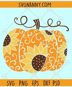 Sunflower pumpkins svg, Doodle pumpkins svg, Hand drawn pumpkins svg, Pumpkin svg, Fall Svg, Fall Pumpkin Svg, Thanksgiving Svg, Autumn Svg, Fall shirt svg