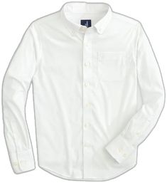 Johnnie-O Tradd Button Up Shirt in White - Estilo Boutique White Button-up Dress Shirt With Pockets, White Casual Dress Shirt With Button Closure, Casual White Buttoned Dress Shirt, White Casual Dress Shirt With Buttons, Casual White Dress Shirt With Buttons, White Button-up Dress Shirt For Spring, Classic White Dress Shirt With Pockets, Classic White Button-up Shirt, Casual White Dress Shirt For Everyday