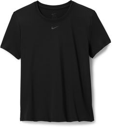 Up for a workout or down to chill  the women's Nike One Classic T-shirt is ready for whatever you are. The lightweight  silky-smooth fabric dries quickly and works for wherever your day takes you. Nike Stretch T-shirt For Gym, Nike Go-dry Functional T-shirt, Nike Relaxed Fit Workout T-shirt, Nike Go-dry T-shirt For Running, Nike Stretch T-shirt With Go-dry Technology, Nike Relaxed Fit Go-dry T-shirt, Nike Black Workout T-shirt, Basic Black Go-dry Tops, Black Stretch T-shirt For Running