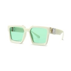 Introducing our Unisex Glamour Designer Sunglasses — the epitome of style and sophistication for those seeking a statement piece to complement their urban streetwear look.Key Characteristics: UV400 protection! Lens Height: 55MM Lens Width: 68MM Shipping: Guaranteed safe + secure checkout 100% money back guarantee Not sold in stores, limited quantity available Retro Square Sunglasses, Large Frame Glasses, Mens Designer Sunglasses, Uv400 Sunglasses, Girl With Sunglasses, Cool Sunglasses, Luxury Sunglasses, Sunglass Lenses, Silver Mirrors