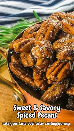 sweet and savory spiced pecans take your taste buds on an exciting journey