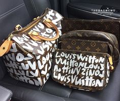 Fake Louis Vuitton Bag, Fake Louis Vuitton, Louis Vuitton Luggage, My Style Bags, Painted Bags, Swag Bag, Handbag Heaven, Luxury Purses, Fancy Bags