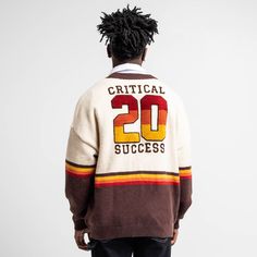 Roll The Dice Retro Varsity Cardigan Collegiate Long Sleeve Cardigan For College, Long Sleeve Collegiate Cardigan For College, Streetwear Long Sleeve Tops With Embroidered Patch, Fall Crew Neck Outerwear With Letter Embroidery, Embroidered Crew Neck Cardigan For Fall, Embroidered Long Sleeve Varsity Jacket For College, Embroidered Retro Varsity Jacket For Fall, Retro Embroidered Varsity Jacket For Fall, White Embroidered Crew Neck Outerwear