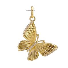 Solid 14k Gold Butterfly Pendant Moissanite Diamond Designer Pendant Anniversary Gift Women Gold Charm Pendant Butterfly Designer Pendant  Item Description :- ♥ Material :14k Gold Diamond : Moissanite Diamond Diamond Quantity : 26 Item Length : 16x8 mm ⭐️ It is so cute that you really have to beat your temptation to keep them for yourself while initially planned as a gift. ⭐️ ⭐️ 100% Handmade with love from top quality materials only! ⭐️ ⭐️ QUALITY CONTROL⭐️ ⭐️ I love to make jewelry and I pay a special attention to the quality of my products. You can be sure that all my creations are 100% meticulously handmade using only the best materials from India. I scrupulously check each item before the shipping to ensure that you'll receive the product you'll be satisfied with.⭐️ If You Have Any Qu Butterfly Flower Pendant, Luxury Gold Jewelry With Butterfly Charm, Raven Skull Necklace, Dachshund Jewelry, Long Stone Necklace, Necklace Quotes, Diamond Evil Eye, Small Charms, Necklace Charm