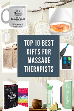 10 Gifts for Massage Therapists - The Massage Business Mama Mindfulness Therapy, Fruit Infused Water Bottle, Essential Oil Storage, Massage Room