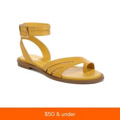 in stock Spring Camel Open Toe Sandals, Camel Color Beach Sandals For Summer, Camel Sandals For Beach In Summer, Camel Open Toe Sandals For Spring, Spring Camel Leather Sandals, Summer Camel Open Toe Sandals, Camel Open Toe Sandals For Summer, Trendy Yellow Sandals With Buckle Closure, Casual Camel Sandals For Spring