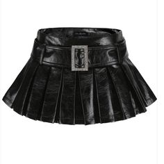 Excellent Condition Elegant Luxury Miu Miu Mini Skirt, Nana Jacqueline, Leather Mini Skirt, Low Waisted, Leather Mini Skirts, Designer Wear, British Indian, Leather Mini, Uganda