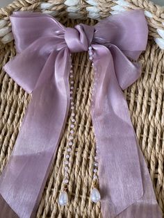 Beautiful lilac bow, shiny material with pearl chains... Look elegant with this cute accessory for your hair, it looks spectacular, elevates your hairstyle!! Pearl Headdress, Pearl Chains, Your Hairstyle, Pearl Chain, Headdress, Barrettes, Lilac, Beauty Book, Art Collection