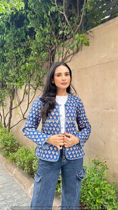 Indian Handmade Jackets, Coats, Boho ,Quilted, For Women`s Made In India Size - All Size WE INCREASE SIZE MEASURE AND UPDATED Small Size - Chest -38 inch Length- 20.5 inch Sleeves -23 inch Medium Size - Chest-40 inch Length- 20.5 inch Sleeves -23 inch Large Size - Chest- 42 Inch Length- 21 inch Sleeves -23 inch XL Size - Chest -44 inch Length - 21 Inch Sleeves - 23 inch XXL size Chest- 46- inches Length -22 inches Sleeves - 23 inch Color - As per in picture. Fabric Quality - 92x80 Cambric . 100 Blue Nehru Jacket For Fall With Long Sleeves, Cotton Quilted Jacket With Button Closure, Quilted Cotton Jacket With Buttons, Long Sleeve Cotton Quilted Jacket With Buttons, Blue Cotton Nehru Jacket With Long Sleeves, Casual Cotton Long-sleeve Nehru Jacket, Casual Cotton Long Sleeve Nehru Jacket, Casual Cotton Nehru Jacket With Long Sleeves, Casual Nehru Jacket For Work With Long Sleeves