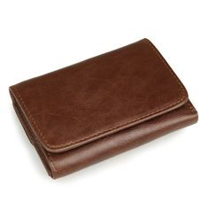 Material: Genuine Leather Leather characteristics: First Layer Cowhide Style: Urban Simplicity Fashion Element: Sewing Line Pattern: Solid Color Occasion: Daily Matching Art Du Cuir, Wallet With Coin Pocket, Leather Trifold Wallet, Coffee Fashion, Rfid Blocking Wallet, Rfid Wallet, Coin Bag, Genuine Leather Wallets, Men Vintage