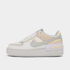 Nike Air Force 1 Shadow Women Shoes Pastel Sail Citron Pearl White Dr7883 101 Brand New No Box 114423 Shoes Pastel, Nike Air Force 1 Shadow, Air Force 1 Shadow, Athletic Sandals, Sneaker Collection, New Nike, Nike Air Force 1, Vintage Nike, Air Force 1