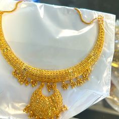 Gold Plated Nacklace L, Do Not Tarnish As Long As You Keep Away From Water And When Not Wearing Keep It Inside Ziplock Bag! Kante Gold Necklaces In 40 Grams, Wedding Necklace Set, Ziplock Bag, Ziplock Bags, Gold Plated Necklace, Wedding Necklace, Cute Jewelry, Necklace Set, Womens Jewelry Necklace