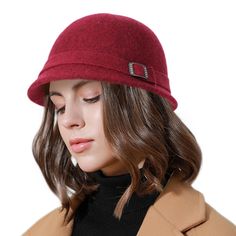 PRICES MAY VARY. Material: The winter buckect hat for women is made of 100% wool, a breathable and soft fabric, is comfortable to wear on One size :The vintage hats for women fits most (56-58 cm 22"-22.8"). Wool fabric is stretchy enough for a cozy fit Fashionable And Versatile: The wool cloche hats for women looks cool on casual and formal occasions like 1920s 1950s tea party, derby, church, wedding or theatre; but also keeps you warm and stylish in fall winter and spring Crushable And Packable: you can fold or roll up it and tuck in away in suitcase or backpack, great for parties, outdoor walking, holiday vacation and the like. Also it can regain its shape easily Great Gift: These generous wool felt bucket hats are great gift idea for mothers, grandmothers, girlfriends and daughters in T 1950s Tea Party, Women 1920s, Bucket Hats For Women, Ivory Outfit, Bucket Hat Fits, Winter Bucket Hat, Wool Cloche Hat, Women Hats Fashion, 1920s Vintage