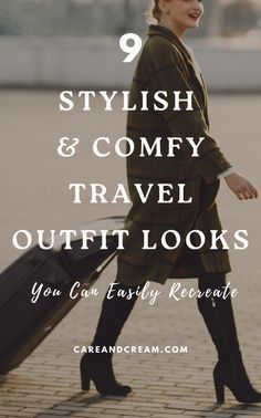 #fashion #winteroutfit Classy Outfits For Traveling, Fall Airport Outfit Chic, European Airport Outfit, What To Wear To Airport Travel Outfit, Business Casual Travel Outfits, Fashionable Travel Outfits, Travel Outfit Plane Long Flights Winter, Flying Outfit Travel