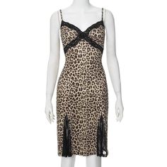 Please refer to our sizing chart for a guideline when choosing a size. 5 business days order processing time. 90% polyester 10% spandex Trendy Sleeveless Leopard Print Dress, Trendy Leopard Print Sleeveless Dress, Trendy Leopard Print Mini Dress, Leopard Print Mini Dress With Spaghetti Straps, Fitted Leopard Print Mini Dress With Spaghetti Straps, Trendy Fitted Leopard Print Dress, Chic Leopard Print Dresses With Spaghetti Straps, Summer Leopard Print Mini Bodycon Dress, Fitted Leopard Print Mini Dress