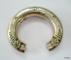 "Vintage Antique collectible tribal old silver Bracelet / Bangle (Kara) from Rajasthan India. Worn by tribal people of Rajasthan. Nice design Great piece for ethnic jewellery collection. Note - Please check pictures carefully for more detail. Inner circumference without open part - 14 cm (5.5\") width max.- 18.5 mm weight - 98 grams material - silver & original old worn piece." Traditional Silver Round Cuff Bracelet, Traditional Metal Bangle For Rituals, Traditional Antique Silver Bangle With Oxidized Finish, Traditional Antique Silver Cuff Bracelet With Oxidized Finish, Traditional Antique Silver Bangle For Festivals, Traditional Silver Cuff Bracelet For Ceremonial Occasions, Traditional Antique Silver Bracelets For Ceremonial Use, Traditional Ceremonial Bangle With Oxidized Finish, Traditional Antique Silver Bracelets For Ceremonial Occasion