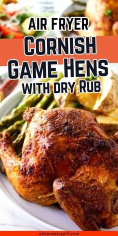 air fryer cornish game hens with dry rub