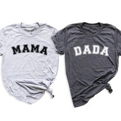 👨‍👩‍👦 Show off your parental pride with our Dada Mama T-Shirt! 🌟 Perfect for celebrating parenthood together! 😍 Get yours now and match with your partner! For different Mother's Day t-shirt designs, please take a look at our Mother's Day collection. https://www.greatwoodboutique.com/collections/mothers-day-tee-shirts Casual Unisex T-shirt For Family, Matching Crew Neck T-shirt For Father's Day, Family Matching T-shirt For Father's Day, Matching Family Graphic Print T-shirt, Unisex Black T-shirt For Family, Mother's Day Crew Neck T-shirt, Unisex Cotton T-shirt For Family Occasions, Family Matching Cotton T-shirt With Name Print, Casual Unisex T-shirt For Family Events