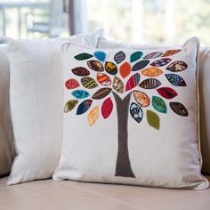 Family Tree Pillow - Kenyan materials and design for a fair trade boutique Family Tree Quilt Patterns, Family Tree Pillow, Family Tree Quilt, Vinyl Tree Wall Decal, Art Auction Projects, Tree Quilt Pattern, Family Pillow, Photo Quilts, Auction Projects